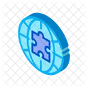 Globe Puzzle Piece Icon