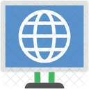 Globe Screen Lcd Icon