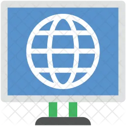 Globe Screen  Icon