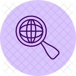 Globe search  Icon