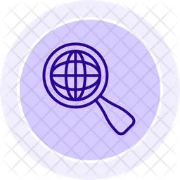 Globe search  Icon
