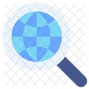 Globe Search  Icon