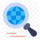 Globe Search  Icon