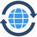 Globe Sync World Global Icon