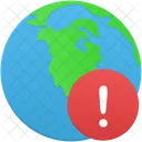 Globe Warning  Icon