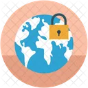 Globe With Lock Icon