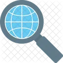 Global Find Map Finder Zoom Globe Icon