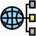 Globle Network Universal Network Structure Icon