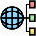 Globle Network Universal Network Structure Icon