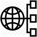 Globle Network Universal Network Structure Icon