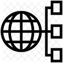 Globle Network Universal Network Structure Icon