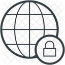 Globo Fechadura Sinal Ícone