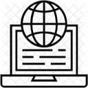 Globo Internet Mapa Ícone