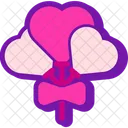 Globo de amor  Icono