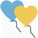 Corazones Globo Signo Icono