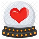 Globo De Nieve Corazon Globo Icon