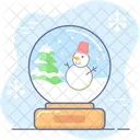 Navidad Vacaciones Globo De Nieve Icon