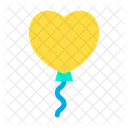 Forma De CorazónGlobo  Icon