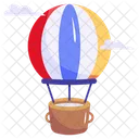 Globo Caliente Paracaidas Globo Aerostatico Icono