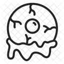 Globo ocular zumbi  Ícone