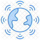 Globo Sem Fio Wifi Global Mundo Digital Ícone