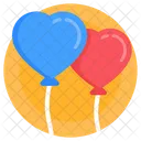 Globos de corazon  Icono