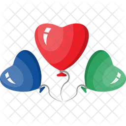 Globos de corazon  Icon