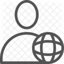 Globus Benutzer Erde Symbol