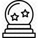 Globus Fantasie Schicksalslinien Handlesen Symbol