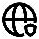 Globus Schild Symbol