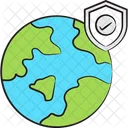 Globus Sicherheit Schild Sicherheit Icon