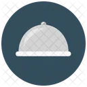 Lebensmittel Cloche Teller Symbol