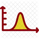 Glockenkurve im Diagramm  Symbol