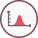 Glockenkurve im Diagramm  Symbol