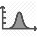 Glockenkurve im Diagramm  Symbol