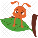 Ant Leaf Sadness Icon