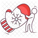 Mitten Hand Glove Christmas Mitten Icon