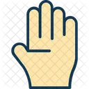 Pictogram Filled Hand Symbol Icon