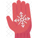 Glove Snowflake Frosty Icon