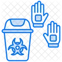 Glove Disposal  Icon