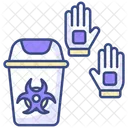 Glove Disposal Gloves Waste Icon