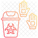 Glove Disposal  Icon