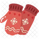 Gloves Christmas Elements Christmas Ornament Icon