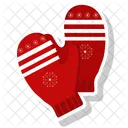 Cold Gloves Christmas Icon