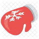 Mitten Christmas Gloves Red Gloves Icon