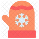 Gloves Mittens Snowflake Icon