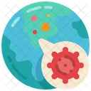 Global Pandemic Globe Symbol
