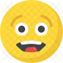 Glucklich Uberrascht Emoticon Symbol