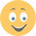 Glucklich Uberrascht Emoticon Symbol