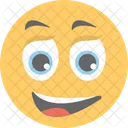 Glucklich Uberrascht Emoticon Symbol